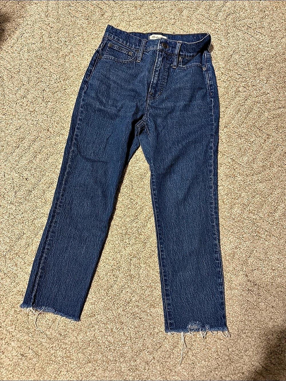 The Perfect Vintage Jean by Madewell Straight Leg Blue Jeans Waist 26